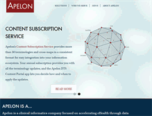 Tablet Screenshot of apelon.com